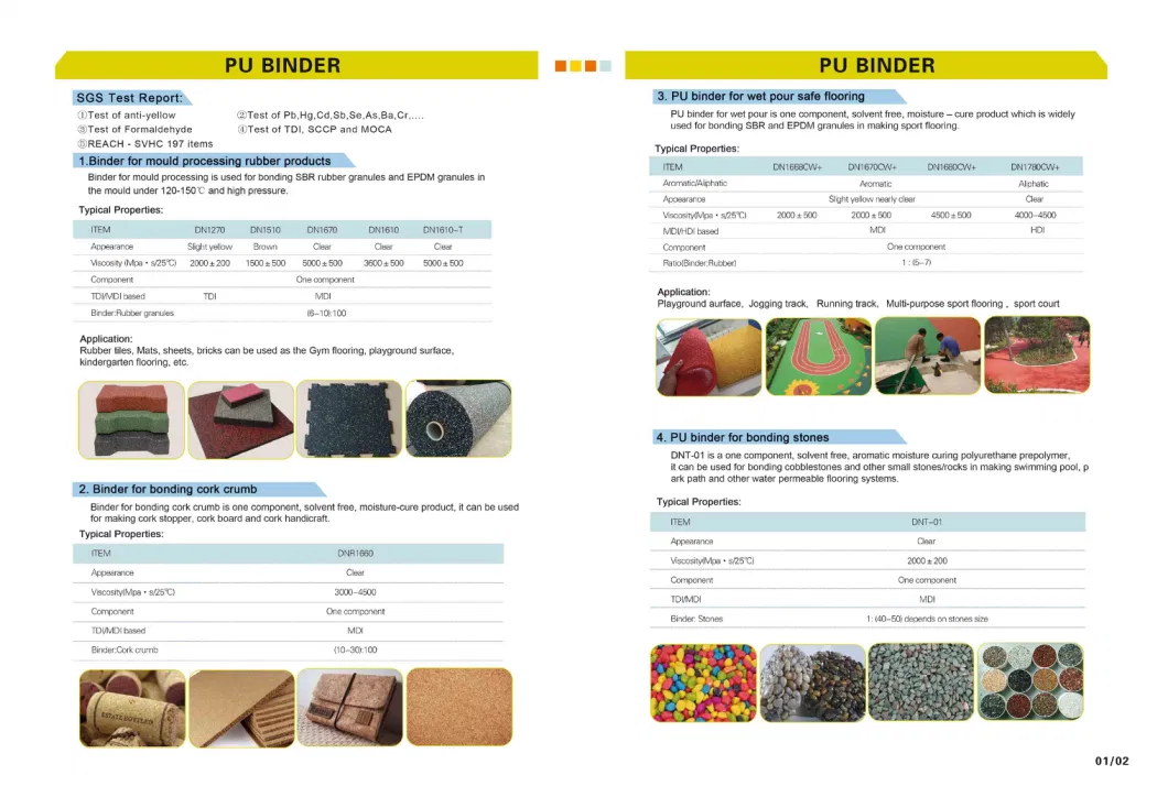 Inov Polyurethane Adhesive for High Temperature Floor Tile/Floor Mat/Coil Processing